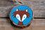 Fox Wood Slice Ornament