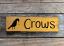 Crows Wooden Sign With Star