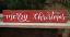 Red Merry Christmas Wood Sign