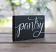 Small Pantry Wood Sign