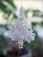 White Glittered Tree Ornament