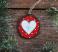Nordic Heart Wood Slice Ornament