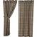 Bring a simple rustic touch to your home with the Wyatt 63 inch Curtain Panels, featuring beautiful colors of khaki, crimson, black, and moss green plaid.  Includes two matching tie backs.