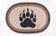 Features hand stenciled artwork of a bear paw in black - perfect for a lodge or cabin look, or for any favored team mascot with a bear paw logo!