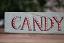 Candy Canes with Snowflakes Sign