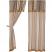 Sawyer Mill Charcoal Panel Curtain with Attached Patchwork Valance Set of 2 84x40