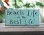 Beach Life Wood Sign