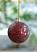 Red Mirrored Ball Ornament