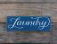 Retro Laundry Hand Lettered Wood Sign 