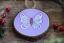 Purple Butterfly Wood Slice Ornament