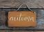 Autumn Hand-Lettered Wooden Sign