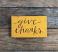 Mustard Give Thanks Wood Sign