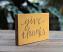 Mustard Give Thanks Wood Sign