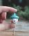 Retro Snowman Acorn Ornament with Polka Dot Hat