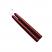 6 inch Burgundy Mole Hollow Taper Candles (Set of 2)