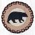 American Bear Braided Round Tablemat