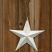 Distressed White Barn Star, 8 inch 