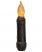 Black 4 inch Timer Taper Candle