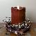 5 inch Rust Primitive Flameless Pillar Candle