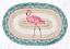 OMSP-586 Pink Flamingo Braided Oval Trivet