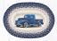 PM-OP-362 Blue Truck Braided Placemat
