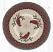PM-RP-25 Holly Cardinal Round Braided Placemat