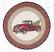 PM-RP-530 Christmas Truck Round Braided Placemat