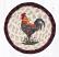 LC-471 Rustic Rooster Round 7 inch Trivet