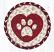 LC-9-117 Heart Paw Round 7 inch Trivet