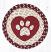 MSPR-9-117 Heart Paw 10 inch Tablemat