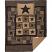 Black Check Star Quilt SET- Twin size