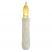 Rustic White 4 inch Timer Taper Candle 
