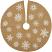 Snowflake Burlap Natural Farmhouse Christmas Tree Skirt 21 inch by VHC Brands at The Weed Patch