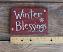 Winter Blessings Sign