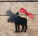 Buffalo Check Moose Personalized Ornament
