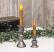 Pewter Look Alette Candle Holders