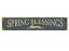 Blue Spring Blessings Rustic Wood Sign