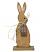 Wooden Spring Thyme Bunny Figurine - Lighter