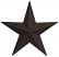 12 inch Black Barn Star
