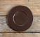 Chocolate Brown Distressed Wood Candle Plate