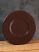 Chocolate Brown Distressed Wood Candle Plate