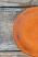 Pumpkin Orange Distressed 6 inch Candle Plate