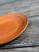 Pumpkin Orange Distressed 6 inch Candle Plate