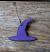 Purple Witch Hat Ornament with Star