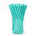 Aqua Candy Cane Paper Straws