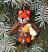 Fox in Brown Sweater Wool Ornament
