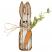 Lath Bunny with Carrot Hanger