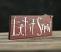 Let it Snow Hand-Lettered Wooden Sign