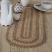 Cobblestone Braided 36 inch Table Runner Oval