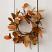 Rust and Tan Fall Leaves Candle Ring